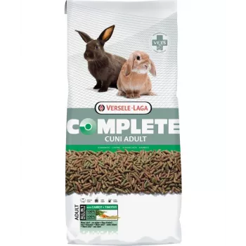 Pelletiseeritud küülikutoit Versele-Laga Cuni Adult Complete 8 kg — 14% valku, 3% rasva, 20% toorkiudu, C-vitamiini, ürte
