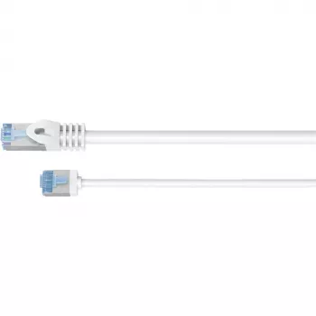 Goobay Ultra-Flexible CAT 6A patch-kaabel õhuke U/UTP Valge - extra-lühike pistik (74285)