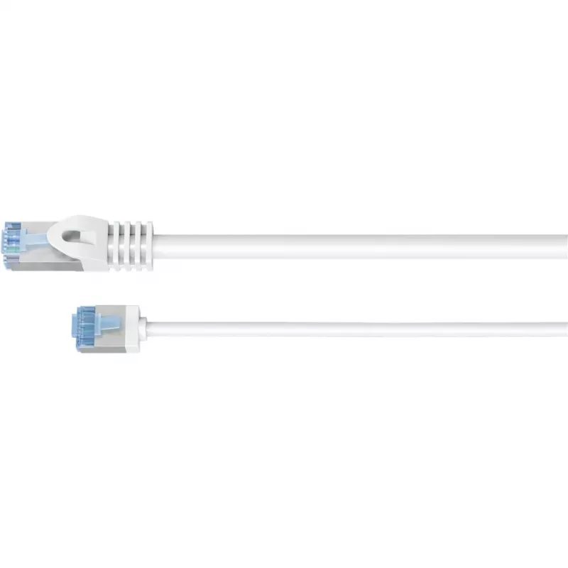 Goobay Ultra-Flexible CAT 6A patch-kaabel õhuke U/UTP Valge - extra-lühike pistik (74285)
