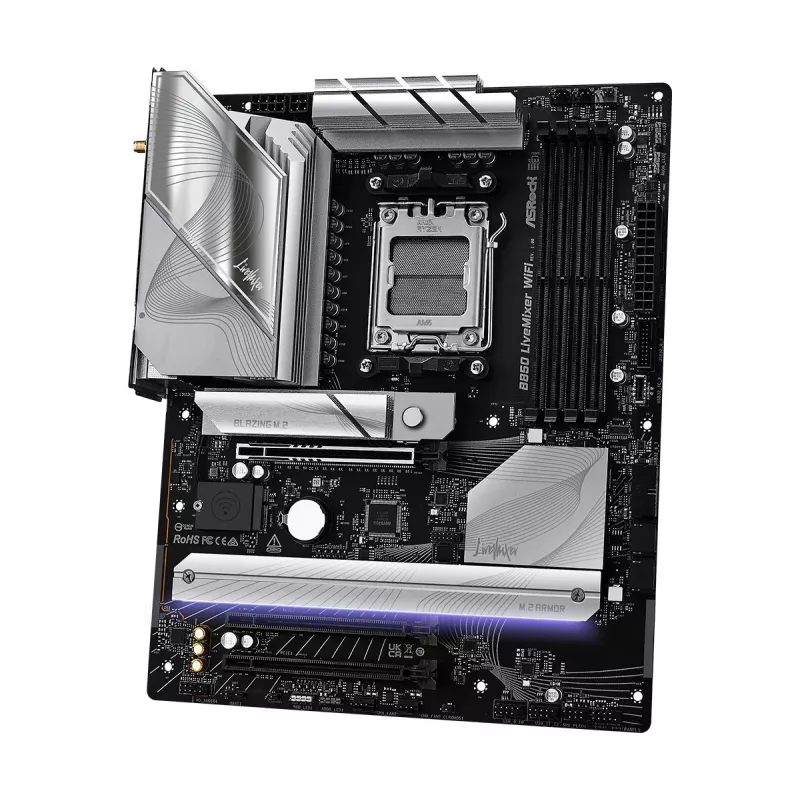 ASRock B850 LiveMixer WiFi ATX emaplaat