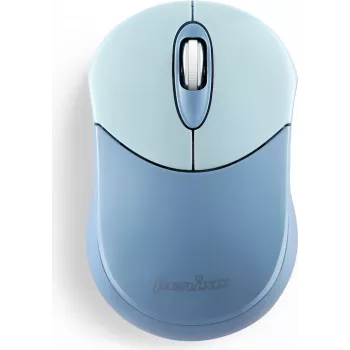 Perixx PERIMICE-802BL Bluetooth-hiir arvutile ja tahvelarvutile juhtmeta sinine - Hiir - 1000 dpi - Optiline - 3 nuppu - Bluetooth (PERIMICE-802BL)