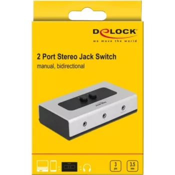 audio jack switch 3,5mm 2 Port manual bidirectional, Switch Hall/must