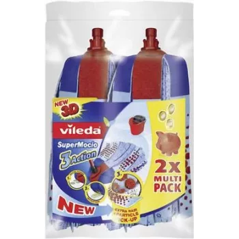 Põrandamopi pakk VILEDA SuperMocio 3x Action, 2-osaline mitmikpakk, mudel 122615