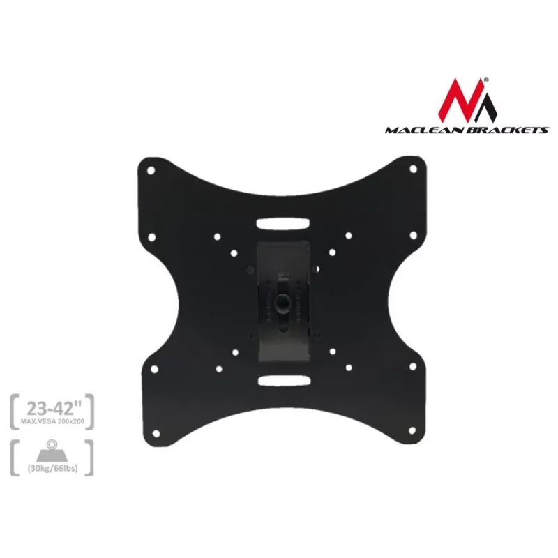 Maclean MC-501A Universaalne seinale kinnitatav TV kronstein 23-42, kuni 30 kg, VESA 200x200, must