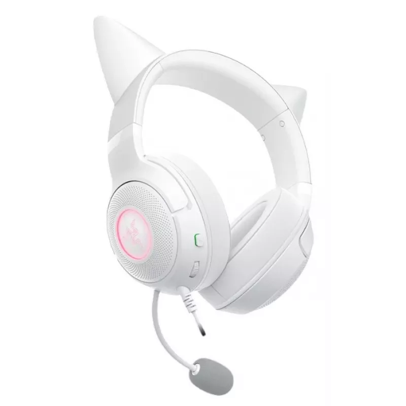 Peakomplekt Razer Kraken Kitty V2 juhtmega USB Type-A valge — kõrvaväline, peapael, 20–20000 Hz, 2 m kaabel