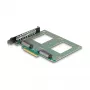 Sisemine U.2-adapter DeLOCK 90162 PCIe hostiliides LED-indikaatorid