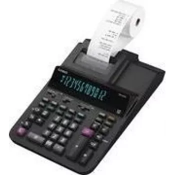 Lauatrükikalkulaator CASIO DR-200R-BK, kompaktne must trükikalkulaator