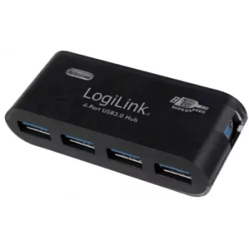LogiLink USB 3.0 4x - 5000 Mbit/s - USB 3.0 - 5 V - 107 mm - 200 mm - 101 mm (UA0170)