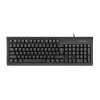 Juhtmega täissuuruses klaviatuur NATEC MORAY Kodu/Kontor USB QWERTY US International Must, 104 klahvi, numbriklahvistik