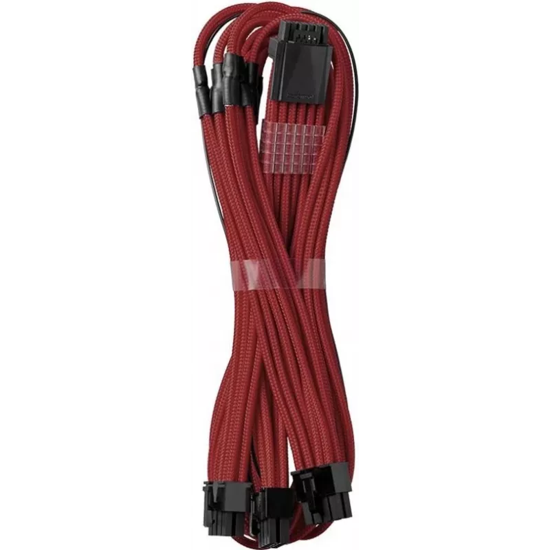 CableMod 12VHPWR kuni 3× PCIe ModMesh kaabel 60 cm — CableMod C-Series Pro (Dark Red)
