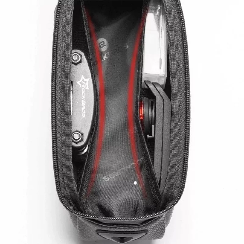 Rockbros B68 Jalgrattaraami kott Telefonitasku 1,7 l Must