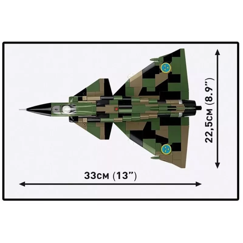 Ehituskomplekt Cobi Blocks Saab AJS 3 Viggen 911 tk mudelikomplekt, 911 osa