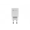 Juhtmega mobiilseadme laadija NATEC NUC-2140, 30W, USB-C PD 3.0 + USB-A, Samsung AFC, Valge