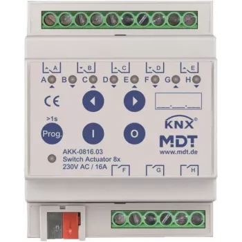 MDT AKK-0816.03 lülitusajam 8-kanaliline, 4TE, REG, 16A, 70µ (AKK-0816.03)