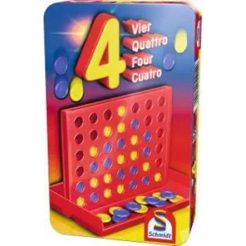Schmidt Spiele Vier (51214) - kompaktne strateegiline lauamäng 2 mängijale vanuses 6+
