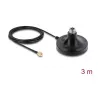 Antenni magnetiline alus DELOCK ULA100 — 1×N pesa 1×RP‑SMA pistikule, 3 m kaabel, välitingimustesse, must