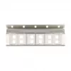 Keystone hoidik 12-pordiline kallutatav 10-tollise ja 19-tollise raami/seinale paigaldamiseks, DELOCK 67040, metall/plast, hõbedane, 77×222×27 mm