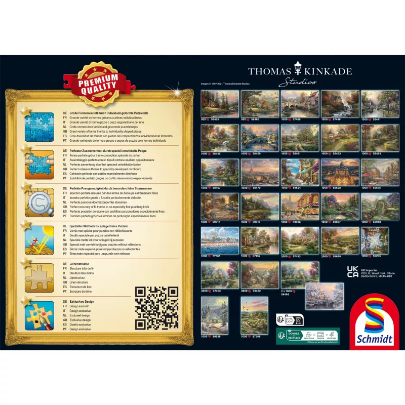 Pusle schmidt spiele Thomas Kinkade Studios “Santa's Silent Night” 1000 tk