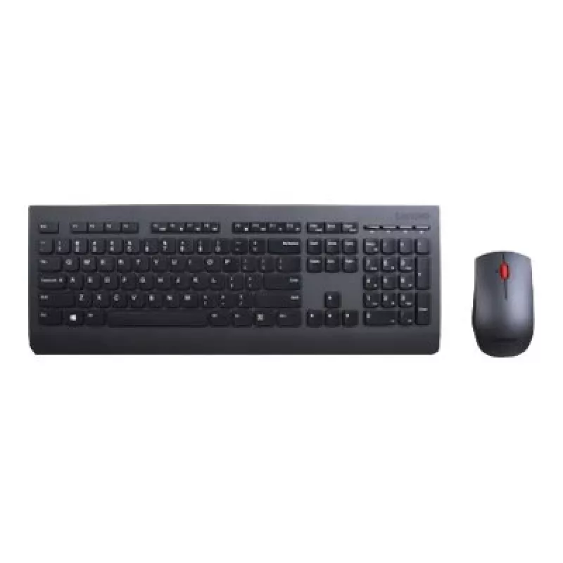 Lenovo 4X30H56829 klaviatuur ja hiir komplektis Universaalne RF juhtmevaba QWERTY USA inglise keel Must