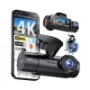 Auto armatuurkaamera VANTRUE N4 PRO S 3-kanaliga (ees + salongis + taga), 3840×2160, F/1.8, Wi‑Fi, GPS, 3.19-tolline ekraan