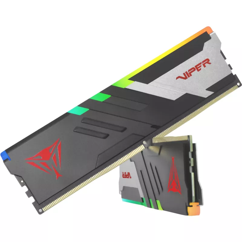 Patriot Viper Venom RGB PVVR532G720C34K DDR5-7200 32 GB (2x 16 GB) CL34 mälukomplekt, Intel XMP 3.0, must