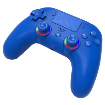 Juhtmevaba LED-kontroller SUBSONIC SA5639-3 PS4-le ja arvutile, sinine juhtmevaba mängupult