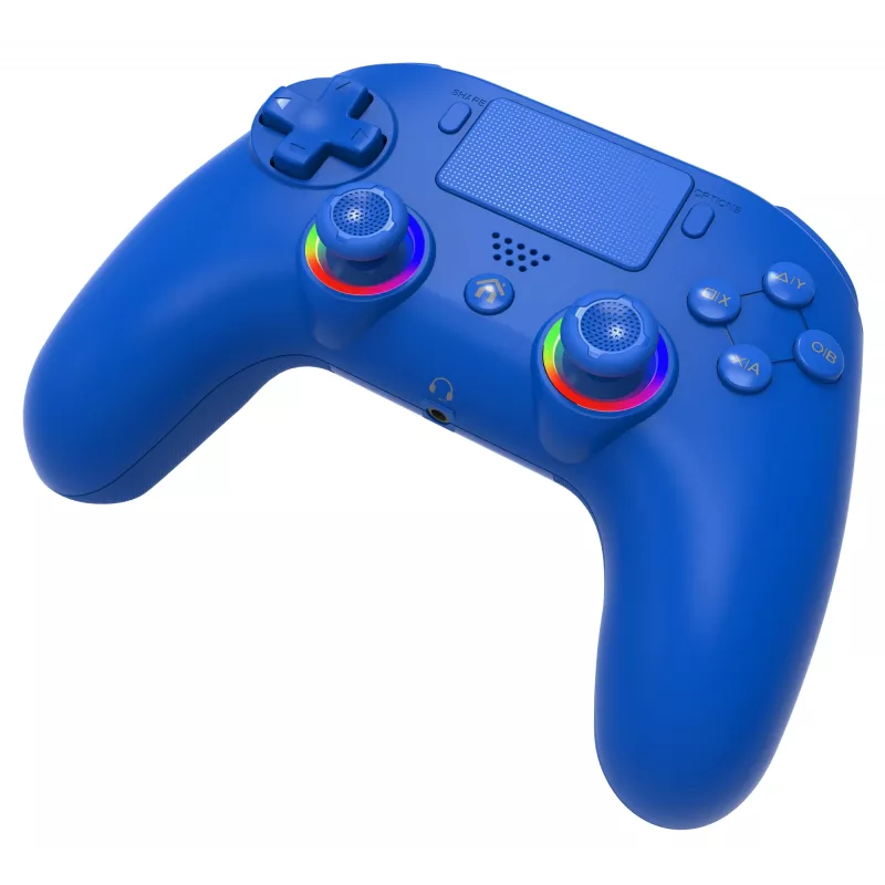 Juhtmevaba LED-kontroller SUBSONIC SA5639-3 PS4-le ja arvutile, sinine juhtmevaba mängupult