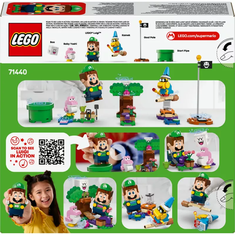 Konstruktormänguasi LEGO 71440 Super Mario interaktiivne LEGO Luigi figuuri komplekt