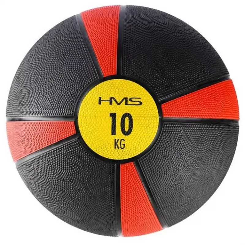 HMS Fitness NK10 meditsiinipall 10 kg Must, Punane