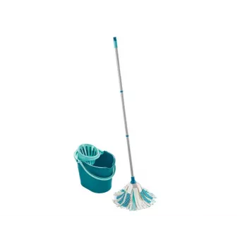 LEIFHEIT 52106 mop Puuvillane, kiud kuiv&märg Sinine, Valge