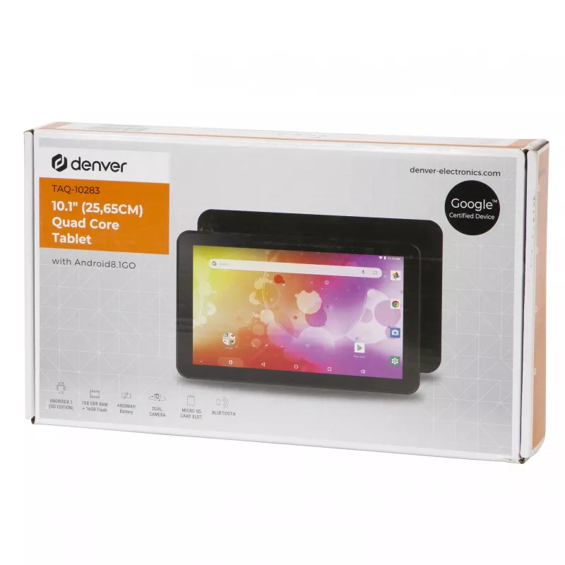 Tahvelarvuti Denver TAQ-10283 10.1 tolli 1.2 GHz 1 GB muutmälu 16 GB Android 8.1