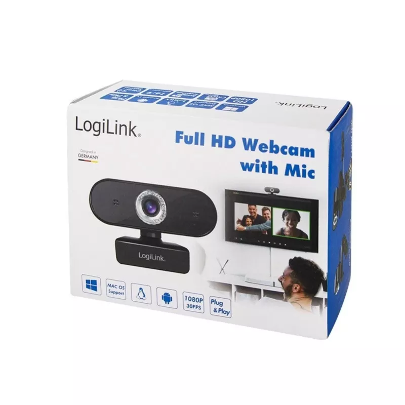Veebikaamera LogiLink UA0371 3 MP 1920 x 1080 pikslit