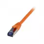 patch-kaabel RJ45 - CAT6A 500Mhz - 0,5m - oranž - S-STP(S/FTP) - TPE/LSZH(Superflex) - AWG26 - Syner