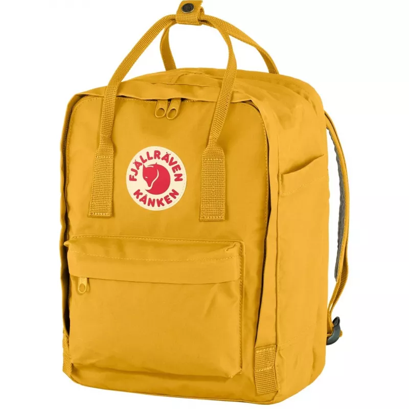 Seljakott Fjällräven Kanken Laptop 13 tolli — Vabaaja linnaseljakott, Kollane, 250×160×350 mm, Polüamiid/PP/Vinüül
