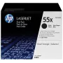 HP 55X 2-pack suure tootlikkusega must originaal LaserJet toonerikassetid