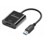 USB-A–HDMI audio- ja videomuundur MediaRange MRCS232, 20 cm kaabel, must