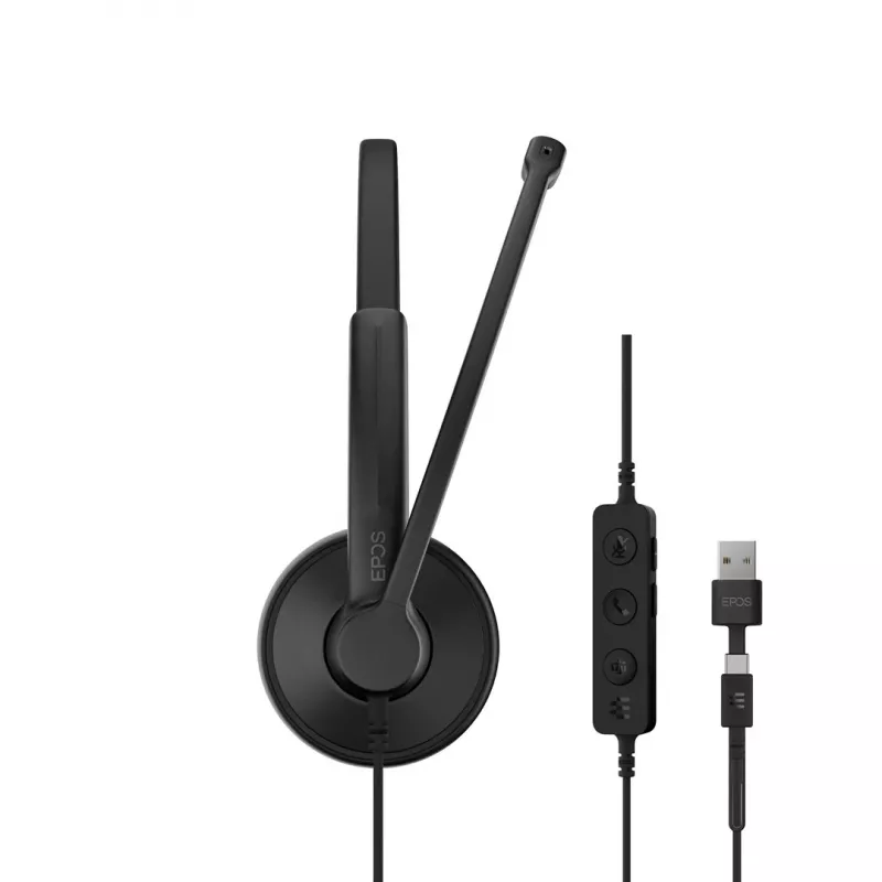 Peakomplekt EPOS IMPACT 100 MS Mono USB-C+A juhtmega kerge 51g