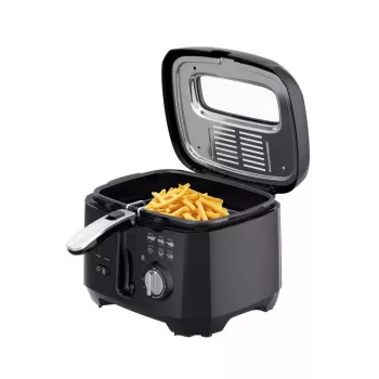 ELDOM Fryer FREET, 2,5 L, 400 g friikartuleid, temperatuuriregulaator, eemaldatav õlipaak, must