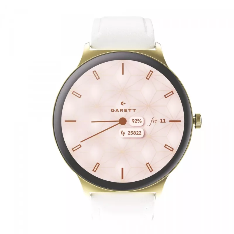 Nutikell Garett Verona 2 Gold Steel Bluetoothi ja pulsikellaga
