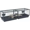 Siseruumides kasutatav küülikupuur ZOLUX Neolife Connect 101,5×54×51 cm — metallraam, plastist alus, hall