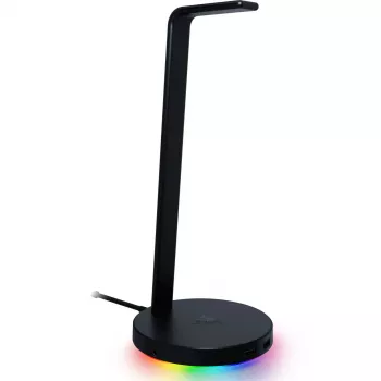 Razer Base Station V2 Chroma, must, 2 x USB 3.1 porti, 1 x 3,5 mm kombiport sisseehitatud DAC-iga, 7.1 ruumiline heli, Razer Chroma™ RGB, alumiiniumkonstruktsioon, libisemiskindel alus