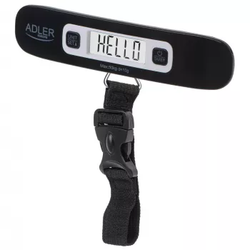Adler Reisikohvikaal AD 8190 Automaatne väljalülitus Maksimaalne kaal (mahutavus) 50 kg Madala aku indikaator; Ülekoormuse indikaator; Mõõteulatus: 50 g kuni 50 kg
