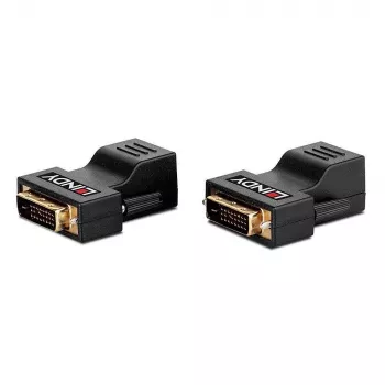 Lindy 70m Cat.6 DVI-D Single Link pikendaja, 1920 x 1200 pikslit, must