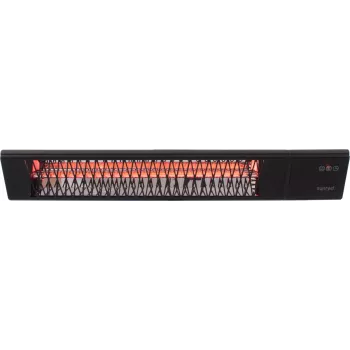 Infrapuna küttekeha SUNRED PRO25W-SMART, seinale paigaldatav kolmnurkne tume, 2500 W, must, IP55