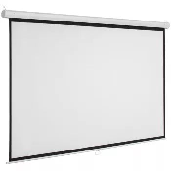 Manuaalne projektsiooniekraan Sponge ES-1, 180 x 180 cm (seinale/lakke kinnitatav, alla tõmmatav)