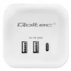 Toitepistik QOLTEC 52547 3× vahelduvvoolupistikupesa, 2× USB-A, 1× USB-C PD 20W