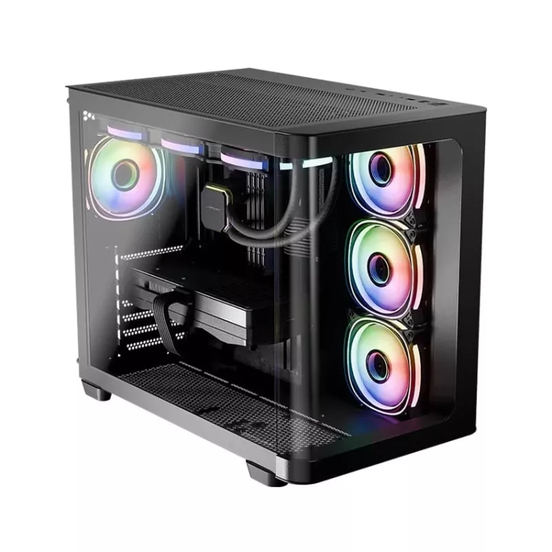 Arvutikorpus LC-Power LC-8001B-ON Midi Tower Must