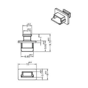 USB Mini-B pistikupesa turvakate DeLOCK 64011