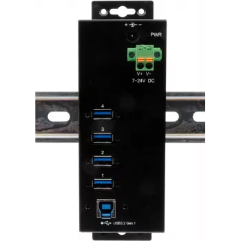 USB-jaotur Exsys EX-1505HMVS 4-pordiline USB 3.2 Gen 1 15 kV ESD-kaitsega