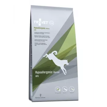 Kuiv koeratoit TROVET Hypoallergenic HPD Horse 3 kg — täiskasvanud, valk 24%, rasv 14%, gluteeni- ja sojavaba